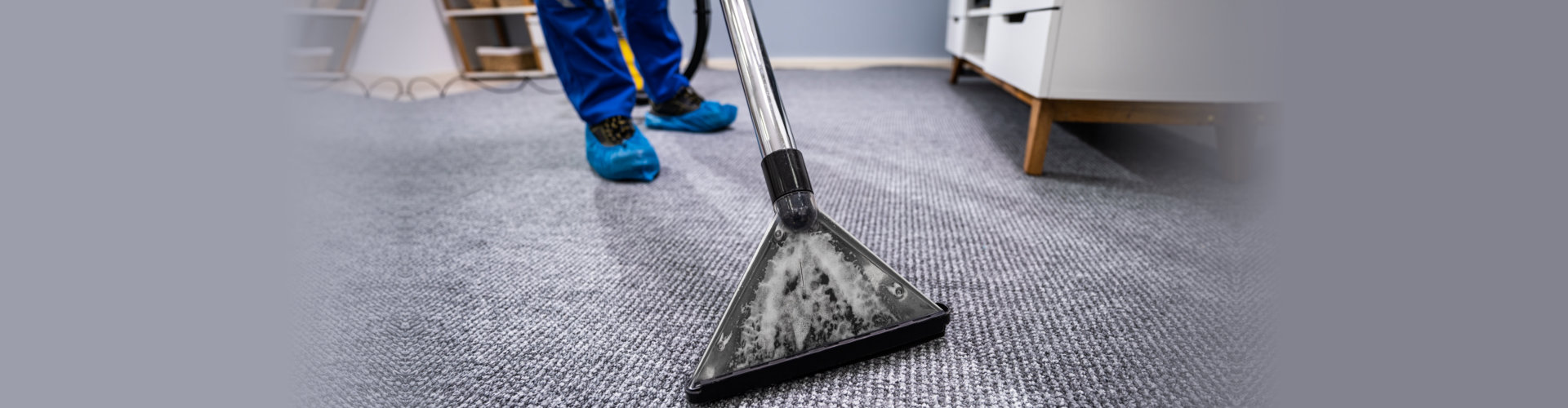 floor mat being cleaned